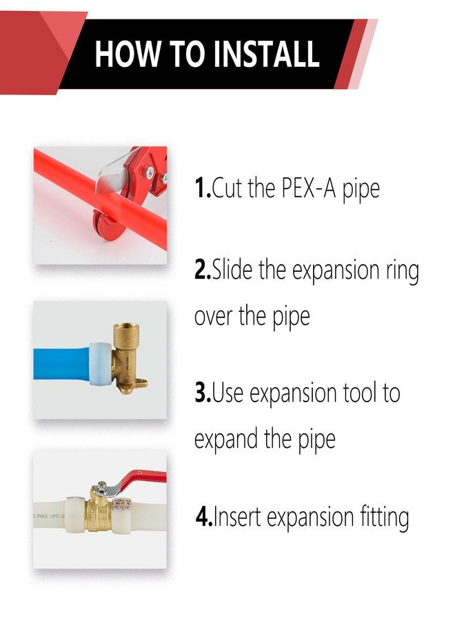 EFIELD (Pack of 100) EFIELD 3/4 inch F1960 Expansion Pex-a Rings/Sleeves For Pex A Tubing/Piping System,(EXP-RING009-100PCS) - Image 5